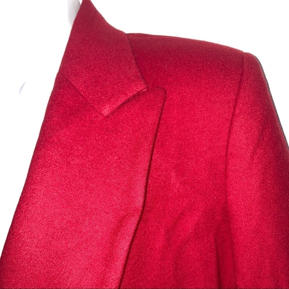 Tailleur Platinum by Barrie Pace Red Cashmere Jacket Double breasted 6 - Picture 3 of 5